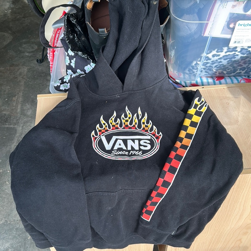 Vans Boys hoodie size Large